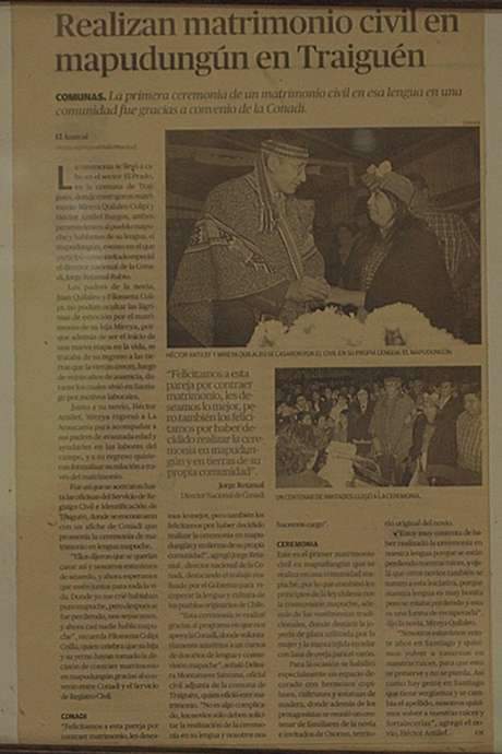 A misty afternoon triggers a poignant memory for a Mapuche couple as they rediscover their wedding video. The recording captures their civil ceremony, a unique event where they were recognized as one of only two couples to have exchanged vows in the indigenous Mapudungun language. It’s a touching glimpse into their heritage and a celebration of their cultural identity.